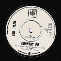 BOB DYLAN Tonight I'll Be Staying Here With You Vinyl Record 7 Inch CBS 1969 Promo