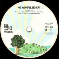 BOB MARLEY AND THE WAILERS No Woman, No Cry Vinyl Record 7 Inch Island 2016