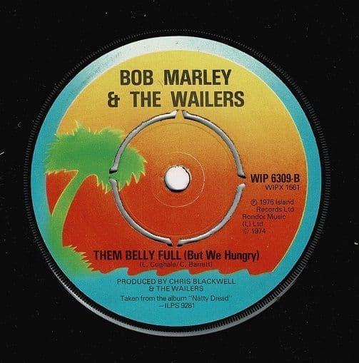 BOB MARLEY AND THE WAILERS Roots Rock Reggae Vinyl Record 7