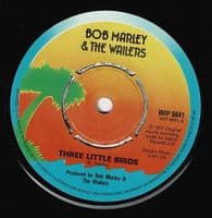 BOB MARLEY AND THE WAILERS Three Little Birds Vinyl Record 7 Inch Island 1980