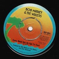 BOB MARLEY AND THE WAILERS Three Little Birds Vinyl Record 7 Inch Island 1980