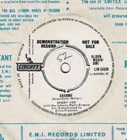 BOBBY VEE Bobby Tomorrow Vinyl Record 7 Inch Liberty 1963 LIB 55530 White/Red Demo Press Rare Promo