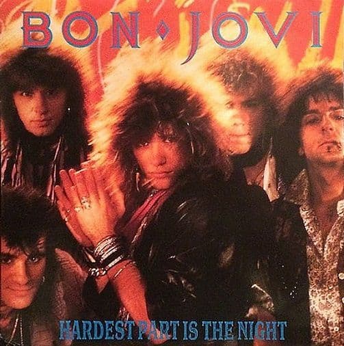 BON JOVI Hardest Part Is The Night Vinyl Record 12 Inch Vertigo 1985