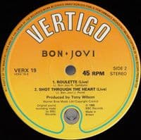 BON JOVI In And Out Of Love Vinyl Record 12 Inch Vertigo 1985