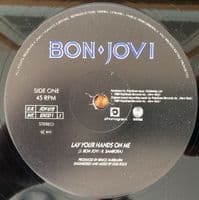 BON JOVI Lay Your Hands On Me Vinyl Record 12 Inch Vertigo 1989