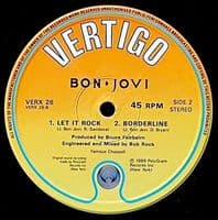 BON JOVI You Give Love A Bad Name Vinyl Record 12 Inch Vertigo 1986