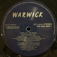BOXCAR WILLIE King Of The Road Vinyl Record LP Warwick 1980