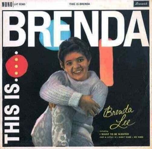 BRENDA LEE This Is Brenda Vinyl Record LP Brunswick 1960