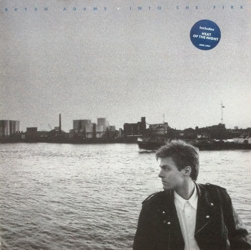 BRYAN ADAMS Into The Fire Vinyl Record LP A&M 1987