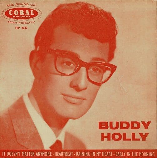 BUDDY HOLLY Buddy Holly EP Vinyl Record 7 Inch Coral 1961 FEP 2032 Extended Play 45 Picture Sleeve