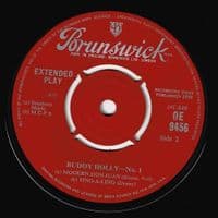 BUDDY HOLLY No. 1 EP Vinyl Record 7 Inch Coral 1961 OE 9456 Extnded Play Rock & Roll 45 Pic Sleeve