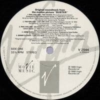 Buster - Original Motion Picture Soundtrack Vinyl Record LP Virgin 1988