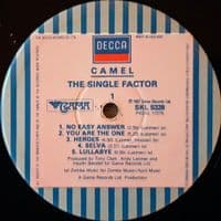 CAMEL The Single Factor Vinyl Record LP Decca 1982