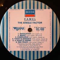 CAMEL The Single Factor Vinyl Record LP Decca 1982