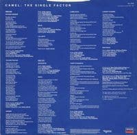 CAMEL The Single Factor Vinyl Record LP Decca 1982