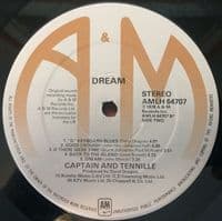 CAPTAIN AND TENNILLE Dream Vinyl Record LP A&M 1978