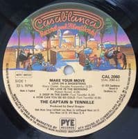 CAPTAIN AND TENNILLE Make Your Move Vinyl Record LP Casablanca 1979