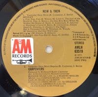 CARPENTERS Now & Then Vinyl Record LP A&M 1973