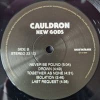 CAULDRON New Gods Vinyl Record LP Back On Black 2018 Original UK 1st Pressing BOBV619LP Pic Sleeve
