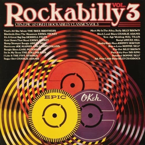 CBS, Epic & Okeh Rockabilly Classics Vol. 3 Vinyl Record LP CBS 1979