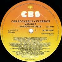 CBS Rockabilly Classics Vol. 1 Vinyl Record LP CBS 1977
