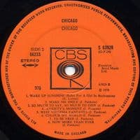 CHICAGO Chicago Vinyl Record LP CBS 1970