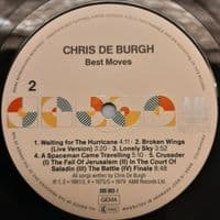 CHRIS DE BURGH Best Moves Vinyl Record LP A&M