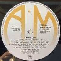 CHRIS DE BURGH Crusader Vinyl Record LP A&M