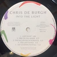 CHRIS DE BURGH Into The Light Vinyl Record LP A&M 1986