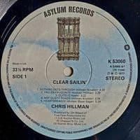 CHRIS HILLMAN Clear Sailin' Vinyl Record LP Asylum 1977