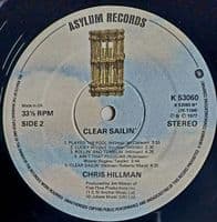 CHRIS HILLMAN Clear Sailin' Vinyl Record LP Asylum 1977