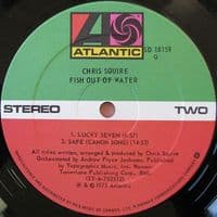 CHRIS SQUIRE Fish Out Of Water Vinyl Record LP Canadian Atlantic 1975