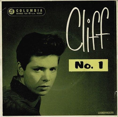 CLIFF RICHARD AND THE DRIFTERS Cliff No. 1 EP Vinyl Record 7 Inch Columbia 1959 Single 45 SEG 7903