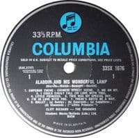 CLIFF RICHARD AND THE SHADOWS Aladdin And His Wonderful Lamp Vinyl Record LP Columbia 1964