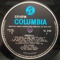 CLIFF RICHARD AND THE SHADOWS Cinderella Vinyl Record LP Columbia 1967