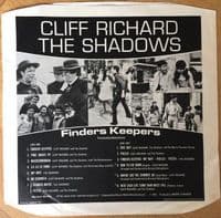 CLIFF RICHARD AND THE SHADOWS Finders Keepers Vinyl Record LP Columbia 1966