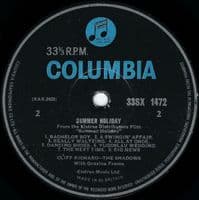 CLIFF RICHARD AND THE SHADOWS Summer Holiday Vinyl Record LP Columbia 1963