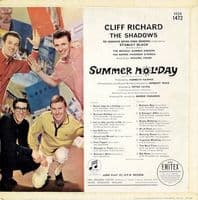 CLIFF RICHARD AND THE SHADOWS Summer Holiday Vinyl Record LP Columbia 1963