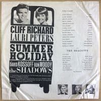 CLIFF RICHARD AND THE SHADOWS Summer Holiday Vinyl Record LP Columbia 1963.