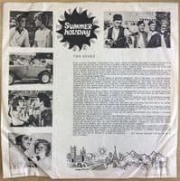 CLIFF RICHARD AND THE SHADOWS Summer Holiday Vinyl Record LP Columbia 1963.