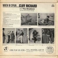 CLIFF RICHARD AND THE SHADOWS When In Spain Vinyl Record LP Columbia 1963
