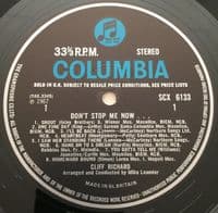 CLIFF RICHARD Don't Stop Me Now! Vinyl Record LP Columbia 1967