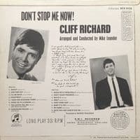 CLIFF RICHARD Don't Stop Me Now! Vinyl Record LP Columbia 1967