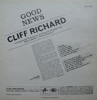 CLIFF RICHARD Good News Vinyl Record LP Columbia