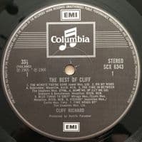 CLIFF RICHARD The Best Of Cliff Vinyl Record LP Columbia