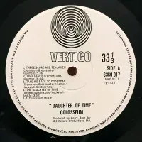 COLOSSEUM Daughter Of Time Vinyl Record LP Vertigo 1971 Small Swirl No Philips Text