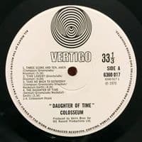 COLOSSEUM Daughter Of Time Vinyl Record LP Vertigo Swirl 1971