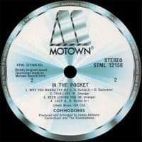 COMMODORES In The Pocket Vinyl Record LP Motown 1981