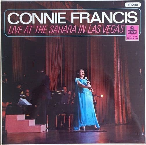 CONNIE FRANCIS Live At The Sahara In Las Vegas Vinyl Record LP MGM 1966