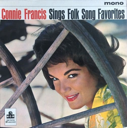 CONNIE FRANCIS Sings Folk Song Favourites Vinyl Record LP MGM 1961